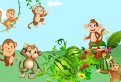 猴子吃瓜的故事,一场智慧与勇气的较量