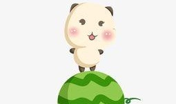 吃瓜熊卡通插画,趣味横生的卡通世界