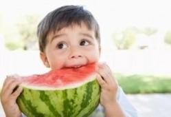 合肥幼儿吃瓜,夏日清凉趣味无限